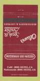Matchbook Cover - Piccadilly Inn Hotels Fresno CA 30 Strike