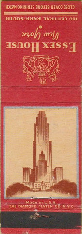 Matchbook Cover - Essex House New York City NY