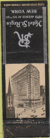 Matchbook Cover - Hotel St. Regis New York City NY