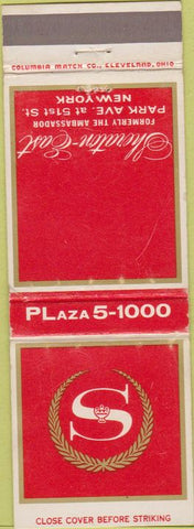Matchbook Cover - Sheraton East Hotel New York City NY