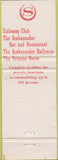 Matchbook Cover - Sheraton East Hotel New York City NY