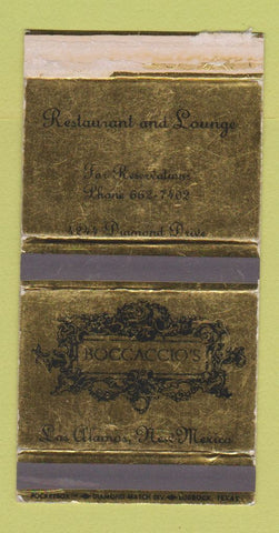 Matchbox - Boccaccio's Restaurant Los Alamos NM WEAR