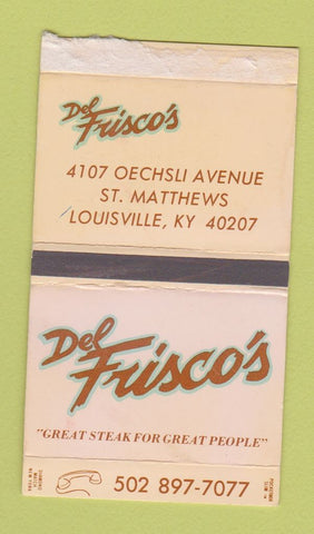 Matchbox - Del Frisco's Restaurant Steak Louisville KY WEAR