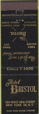 Matchbook Cover - Hotel Bristol New York City NY