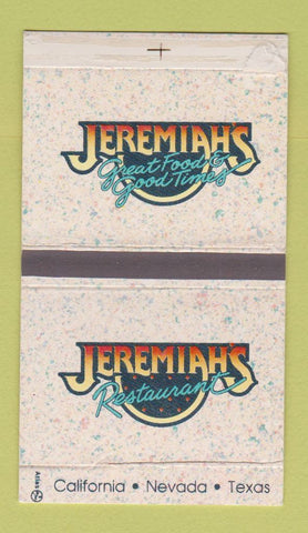 Matchbox - Jeremiah's Restaurant CA NV TX
