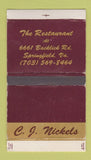 Matchbox - CJ Nickels Restaurant Springfield VA WEAR