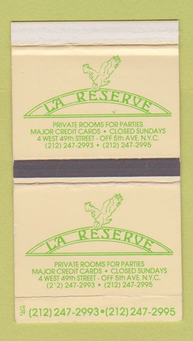 Matchbox - La Reserve Restaurant New York City