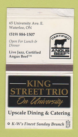 Matchbox - King Street Trio on University Waterloo ON