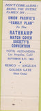Matchbook Cover - Union Pacific Railroad