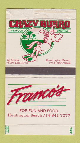 Matchbox - Crazy Burro Cantina La Costa Huntington Beach CA Franco's