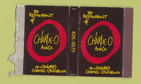 Matchbox - Restaurant of Charlie O Carmel CA WEAR