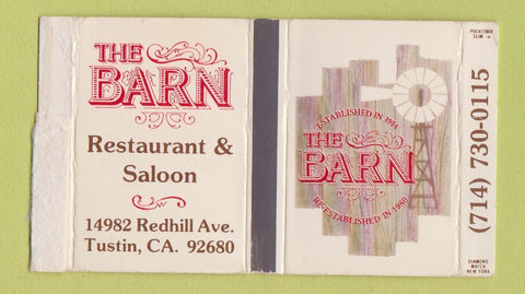 Matchbox - The Barn Restaurant Tustin CA
