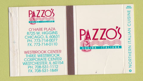Matchbox - Pazzo's Italian Restaurant Chicago IL Westchester WEAR