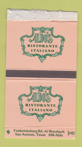 Matchbox - Aldo's Ristorante Italian San Antonio TX