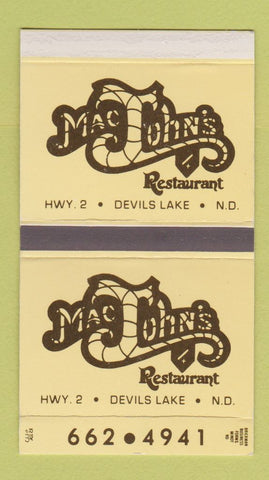 Matchbox - Mac John's Restaurant Devils Lake ND