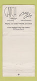 Matchbook Cover - Catch and Carry Chicago IL seafood WORN 30 Strike