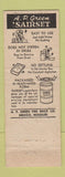 Matchbook Cover - Badger Firebrick and Supply AP Green Sairset Milwaukee WI