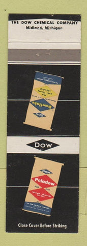 Matchbook Cover - Dow Chemical Peladow Dowflake Midland MI
