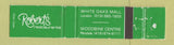 Matchbook Cover - Robert's Restaurants London Rexdale ON WEAR 12 Strike