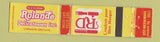 Matchbook Cover - Rolande Deli Restaurant Shawinigan QC WEAR 12 Strike