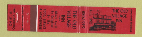 Matchbook Cover - Old Village Inn Ogunquit ME 12 Strike