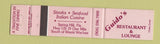 Matchbook Cover - Guido's Restaurant Lounge Spring Hill FL 12 Strike