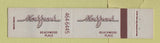 Matchbook Cover - Markfrank Beachwood Place OH 12 Strike