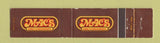 Matchbook Cover - Mac's Restaurants 12 Strike