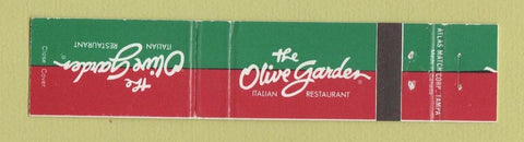 Matchbook Cover - The Olive Garden Restaurants Italian CHAIN 12 Strike