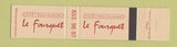 Matchbook Cover - Le Fourquet Cafe Restaurant 12 Strike
