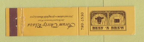 Matchbook Cover - Forum Thirty Plaza Springfield IL Beef n Brew 12 Strike