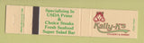 Matchbook Cover - Kally K's Steaks Dunedin Largo FL 12 Strike