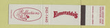 Matchbook Cover - Esmeralda's Reflections Saskatoon SK 12 Strike