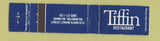 Matchbook Cover - Tiffin Restaurant Wilmington DE WORN 12 Strike