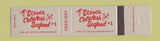 Matchbook Cover - Steve's Calabash Seafood Carolina Beach NC 12 Strike