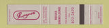Matchbook Cover - Rogues Restaurant Mississauga ON 12 Strike