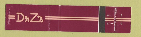 Matchbook Cover - D&Z's Tampa FL restaurant 12 Strike