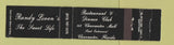 Matchbook Cover - Randy Loren's Sweet Life Restaurant Clearwater FL 12 Strike