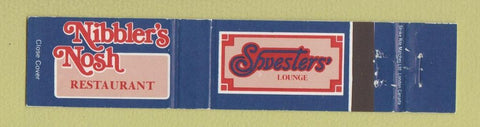 Matchbook Cover - Nibbler's Nosh Restaurant Shyesters Winnipeg MB 12 Strike
