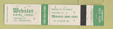 Matchbook Cover - Webster Dining Lounge Toronto ON 12 Strike