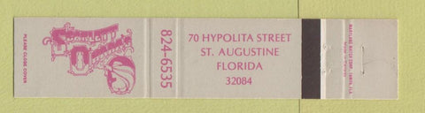 Matchbook Cover - Scarlett O'Hara's Restaurant St Augustine FL 12 Strike