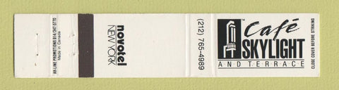 Matchbook Cover - Cafe Skylight Novotel New York City 12 Strike