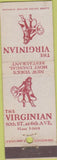 Matchbook Cover - The Virginian Restaurant New York City NY