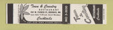 Matchbook Cover - Town and Country Restaurant Frederick MD 12 Strike