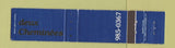 Matchbook Cover - Deux Cheminees Philadelphia PA 12 Strike