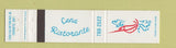 Matchbook Cover - Cena Ristorante Toronto ON 12 Strike
