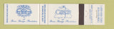 Matchbook Cover - Ttara's Restaurant Ciancys Wilmington NC 12 Strike