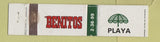 Matchbook Cover - Benitos Playa Mexico WEAR 12 Strike