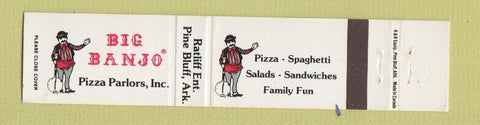 Matchbook Cover - Big Banjo Pizza Pine Bluff AR WEAR 12 Strike