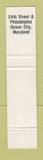 Matchbook Cover - Embers Restaurant Tiffany's Ocean City MD 12 Strike